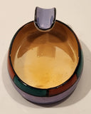 Vintage Noritake Blue and Peach Lustreware Porcelain Cigarette Ashtray Made Japan