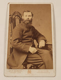 Antique Late 1880s 1890s Wm. C. Murphy Black and White Photograph of Man