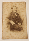 Antique Late 1880s 1890s Charles Neve Black and White Photograph of Man