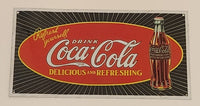 1990 Drink Ice-Cold Coca Cola Delicious Refreshing Tin Metal Sign