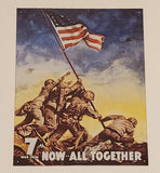 War Bonds 7th War Loan Now All Together Tin Metal Sign