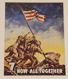 War Bonds 7th War Loan Now All Together Tin Metal Sign