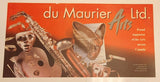 Rare Vintage du Maurier Arts Ltd. Proud supporter of the Arts across Canada Cigarettes 20" x 39 1/2" Thin Plastic Bus Interior Advertising Banner Sign