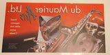 Rare Vintage du Maurier Arts Ltd. Proud supporter of the Arts across Canada Cigarettes 20" x 39 1/2" Thin Plastic Bus Interior Advertising Banner Sign