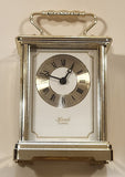Vintage Hermle Quartz 5" Tall Brass Carriage Clock Made in Germany