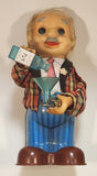 Vintage 1960s Blushing Willy Animated Bartender Tin Litho 10 1/4" Tall Battery Operated Electro Toy NEEDS REPAIR