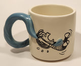 Rare Hallmark Peanuts Linus and Snoopy with Blue Blanket White Ceramic Coffee Mug Cup