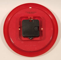 Coca Cola Button Style 8 1/2" Red Plastic Wall Clock WORKING