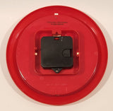 Coca Cola Button Style 8 1/2" Red Plastic Wall Clock WORKING