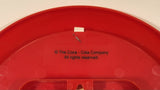 Coca Cola Button Style 8 1/2" Red Plastic Wall Clock WORKING
