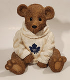 Elby Gifts Powerplay Teddies NHL Toronto Maple Leafs Ice Hockey Team Teddy Bear 7 1/4" Tall Resin Coin Bank