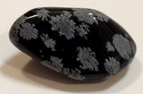 Snowflake Obsidian Black Polished Stone