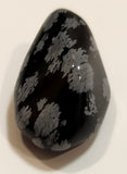 Snowflake Obsidian Black Polished Stone