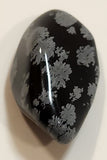 Snowflake Obsidian Black Polished Stone