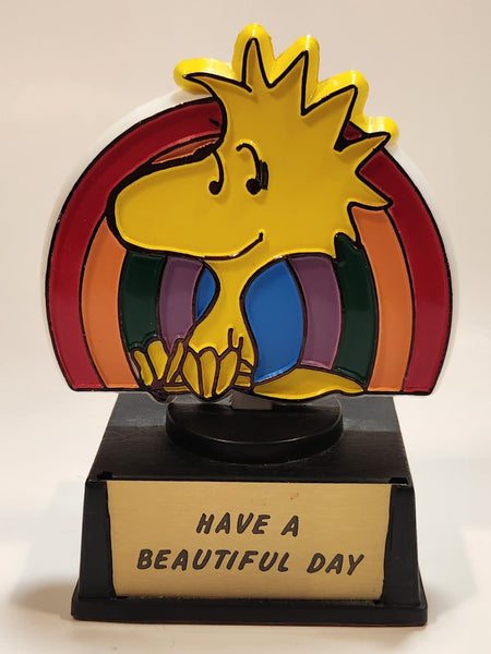 Vintage Aviva United Syndicate Features Woodstock Rainbow Have A Beautiful Day 4 1/2" Tall Plastic Trophy