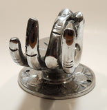 Vintage Thai Buddha Vitarka Mudra 6" Hand Aluminum Wall Mount Towel Holder