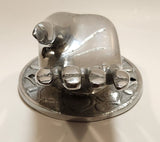 Vintage Thai Buddha Vitarka Mudra Hand 6" Aluminum Wall Mount Towel Holder