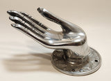 Vintage Thai Buddha Vitarka Mudra Hand 6" Aluminum Wall Mount Towel Holder