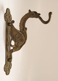 Dragon Coat Jacket Towel Keys Brass Metal Wall Hanger
