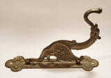 Dragon Coat Jacket Towel Keys Brass Metal Wall Hanger