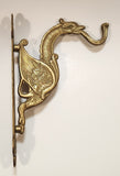 Dragon Coat Jacket Towel Keys Brass Metal Wall Hanger