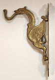 Dragon Coat Jacket Towel Keys Brass Metal Wall Hanger