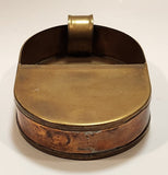 Antique Brass and Copper Beggar's Metal Change Collection Plate with Handle Made in Holland