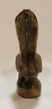 Vintage Roadrunner Bird with Tail Up 6" Brass Metal Figurine