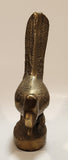 Vintage Roadrunner Bird with Tail Up 6" Brass Metal Figurine