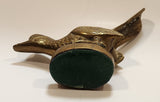 Vintage Roadrunner Bird with Tail Up 6" Brass Metal Figurine