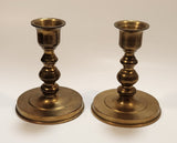 Vintage Brass Candle Stick Holders Set of 2
