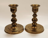 Vintage Brass Candle Stick Holders Set of 2