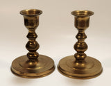 Vintage Brass Candle Stick Holders Set of 2