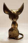 Mouse 5 1/2" Tall Brass Metal Figurine Made in Korea
