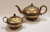 Vintage Teapot and Sugar Bowl Brass Metal Set Made in India