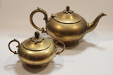 Vintage Teapot and Sugar Bowl Brass Metal Set Made in India