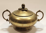 Vintage Teapot and Sugar Bowl Brass Metal Set Made in India
