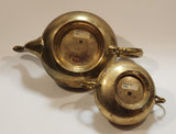 Vintage Teapot and Sugar Bowl Brass Metal Set Made in India