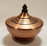 Vintage Fantasy Copperware Ltd. Solid Copper Lidded Bowl Made in Canada