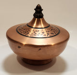 Vintage Fantasy Copperware Ltd. Solid Copper Lidded Bowl Made in Canada