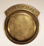 Vintage 1970s Small Change Brass Metal Coin Dish Tray