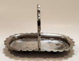 Vintage 1921-1947 E & J Leek EPNS Small Silverplated Tray with Handle Made in England