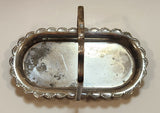 Vintage 1921-1947 E & J Leek EPNS Small Silverplated Tray with Handle Made in England