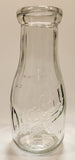 Vintage Blue Ribbon Quality Products Weaver Milk 7 1/4" Tall Embossed Clear Glass Bottle