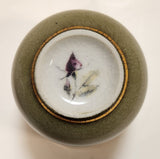 Vintage 1898 China Company Pink Rose Flowers Bedside Porcelain Water Carafe Water Jug with Cup Lid