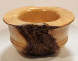 Vintage Bark Inclusion 7 1/2" Maple Like Burl Wood Bowl