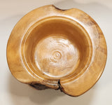 Vintage Bark Inclusion 7 1/2" Maple Like Burl Wood Bowl