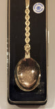 Dutch Delft Windmill Themed Porcelain Silver Plated Souvenir Collector's Spoon Made in Holland New in Package