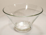 Vintage Mid Century Anchor Hocking Heavy 10 3/4" Wide Clear Glass Potato Chip Bowl
