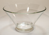 Vintage Mid Century Anchor Hocking Heavy 10 3/4" Wide Clear Glass Potato Chip Bowl